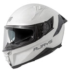 RJAYS DOMINATOR III Helmet - Solid Gloss Wht | Internal Sun-Shield