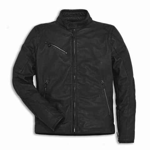Ducati Downtown Black Leather Jacket
